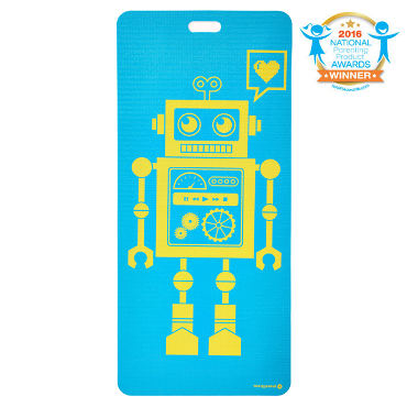 Eco Mat for Kids | Pixel the Robot (aqua)