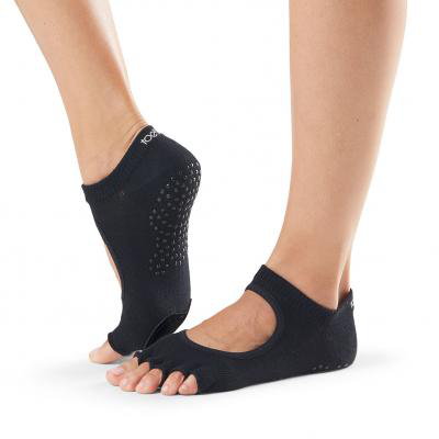 ToeSox ถุงเท้าเต้นแยกนิ้วมีแถบหนังใต้จมูกเท้า  รุ่น Plie เปิดนิ้วเท้า