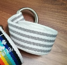 VV Strap White/Grey Stripe