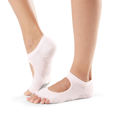 ToeSox ถุงเท้าเต้นแยกนิ้วมีแถบหนังใต้จมูกเท้า รุ่น Plie เปิดนิ้วเท้า